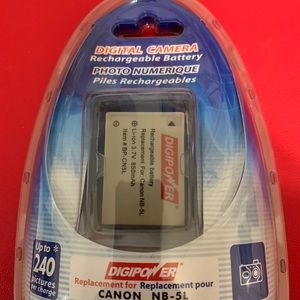 Digital camera rechargeable battery